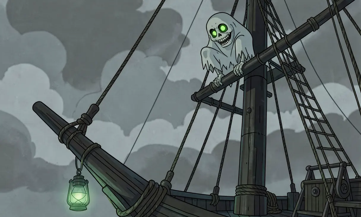 The Ghostly Sailing Ship